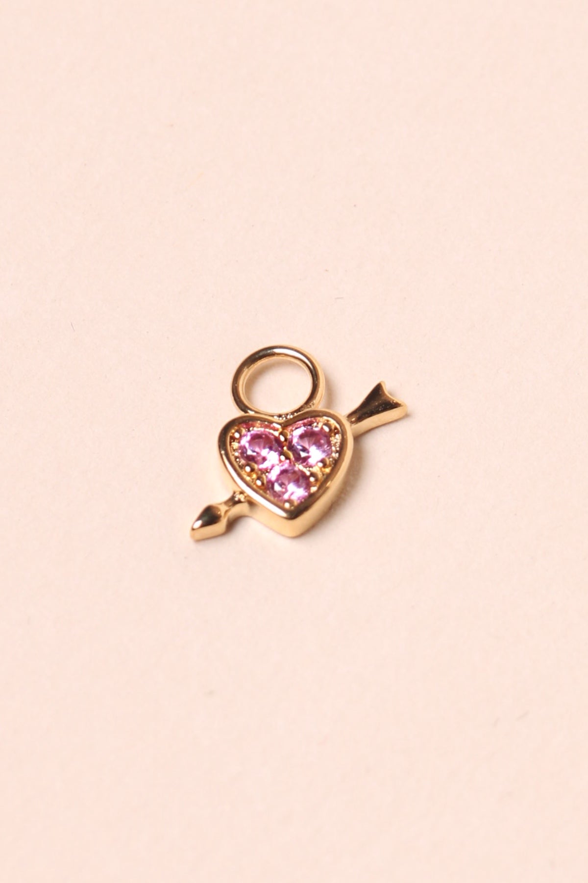 Charms Pink Arrow Heart